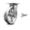 Service Caster 8 Inch Heavy Duty V Groove Semi Steel Caster with Roller Bearing and Swivel Lock SCC-35S820-VGR-BSL - alternate 1